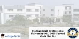 Madhyanchal Professional University PhD 2025 Second Merit List Out